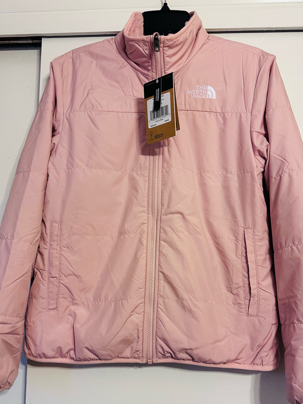 The North Face Teen Girls Reversible Pink Puffer Jacket (18/20)